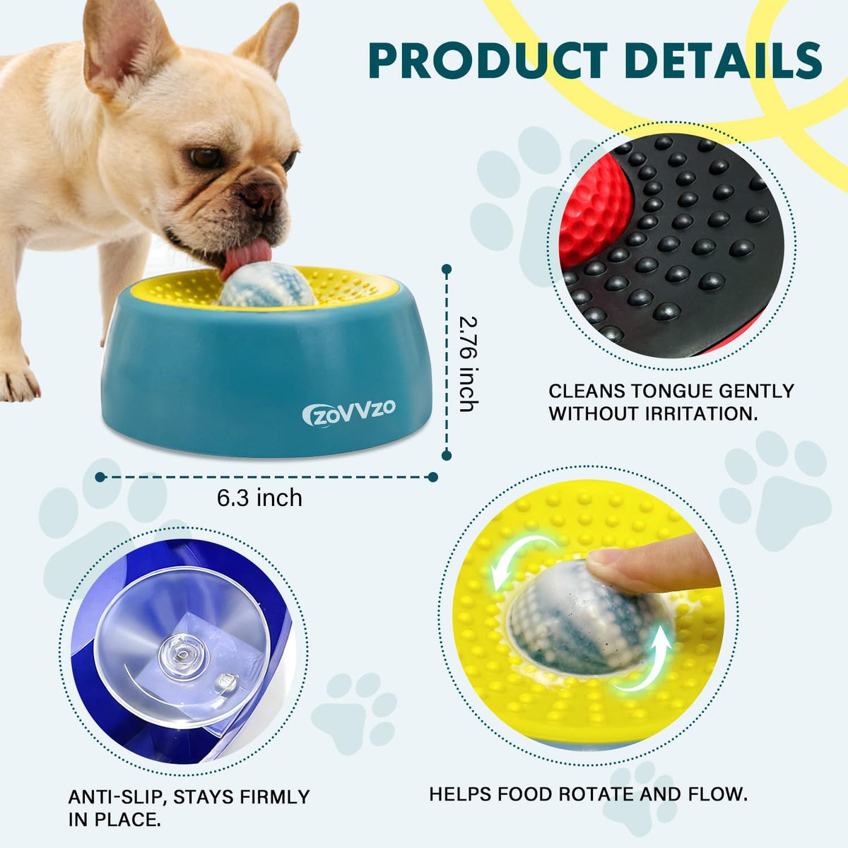 Interactive Slow Feeder Dog Bowl