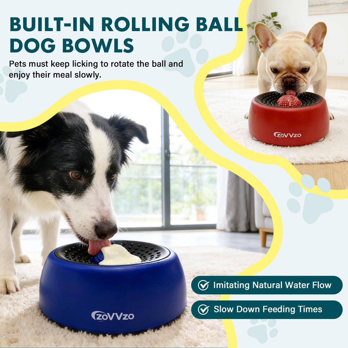 Interactive Slow Feeder Dog Bowl